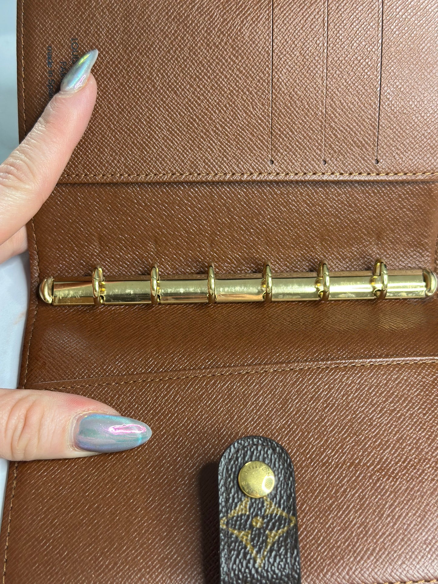 Pre-owned Louis Vuitton Monogram Canvas Agenda PM