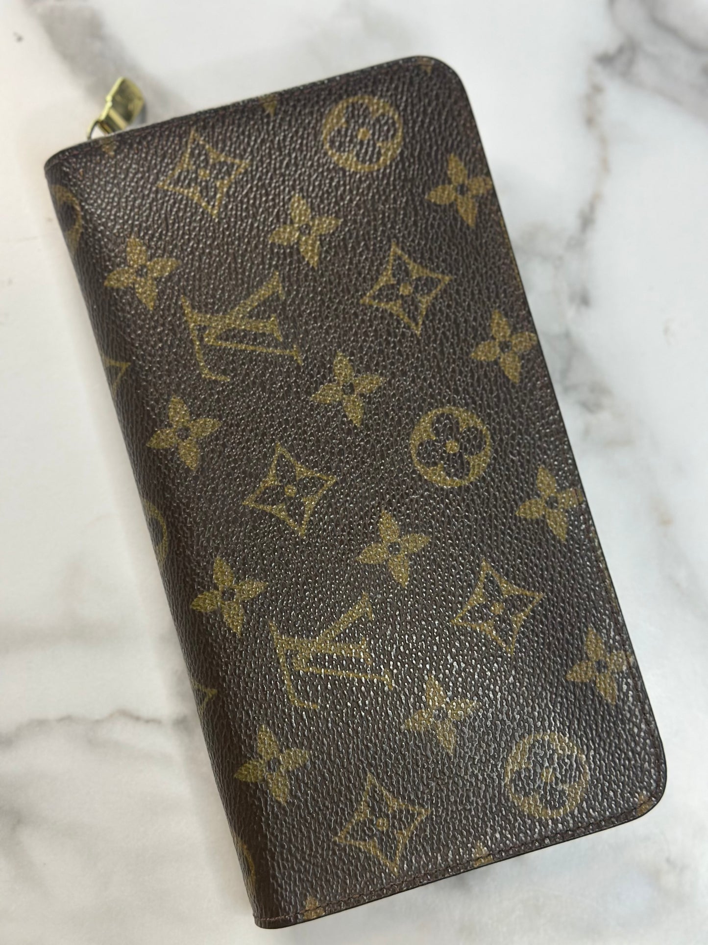 Pre-owned Louis Vuitton Monogram canvas Porto Monae Zip wallet TH1001