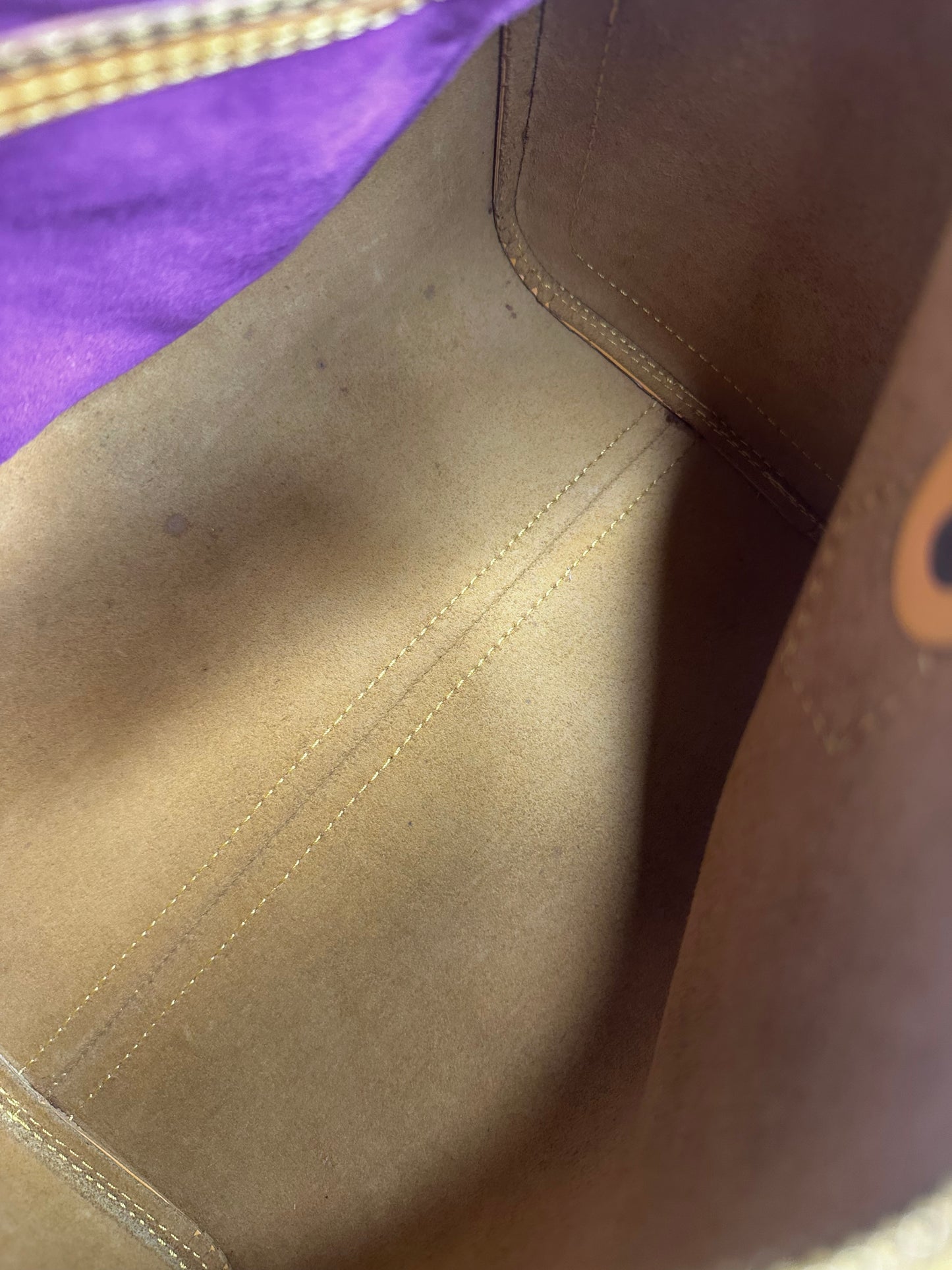Pre-owned Louis Vuitton yellow Epi leather speedy 25 Boston bag