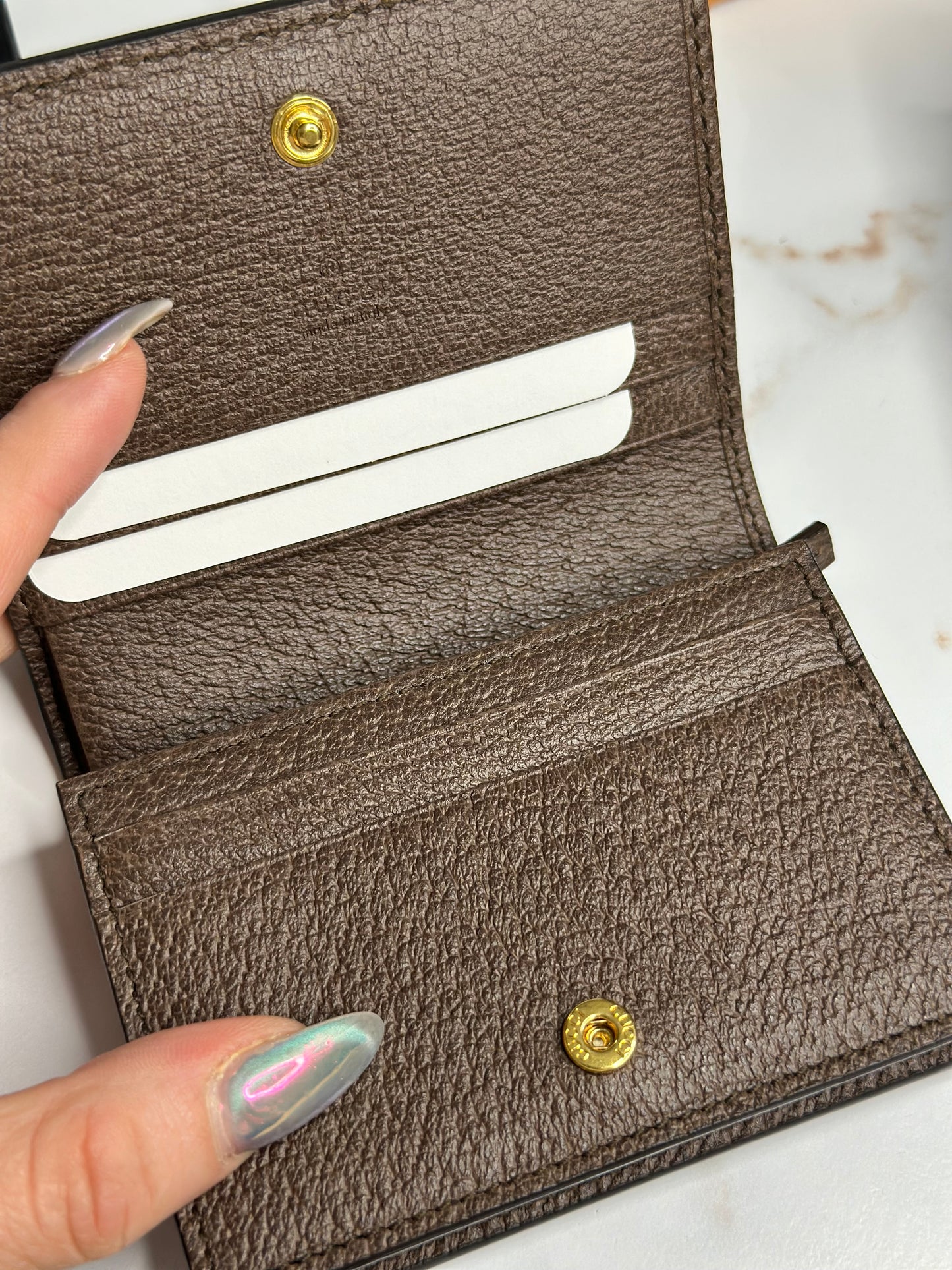 Pre-owned Gucci Ophidia compact wallet