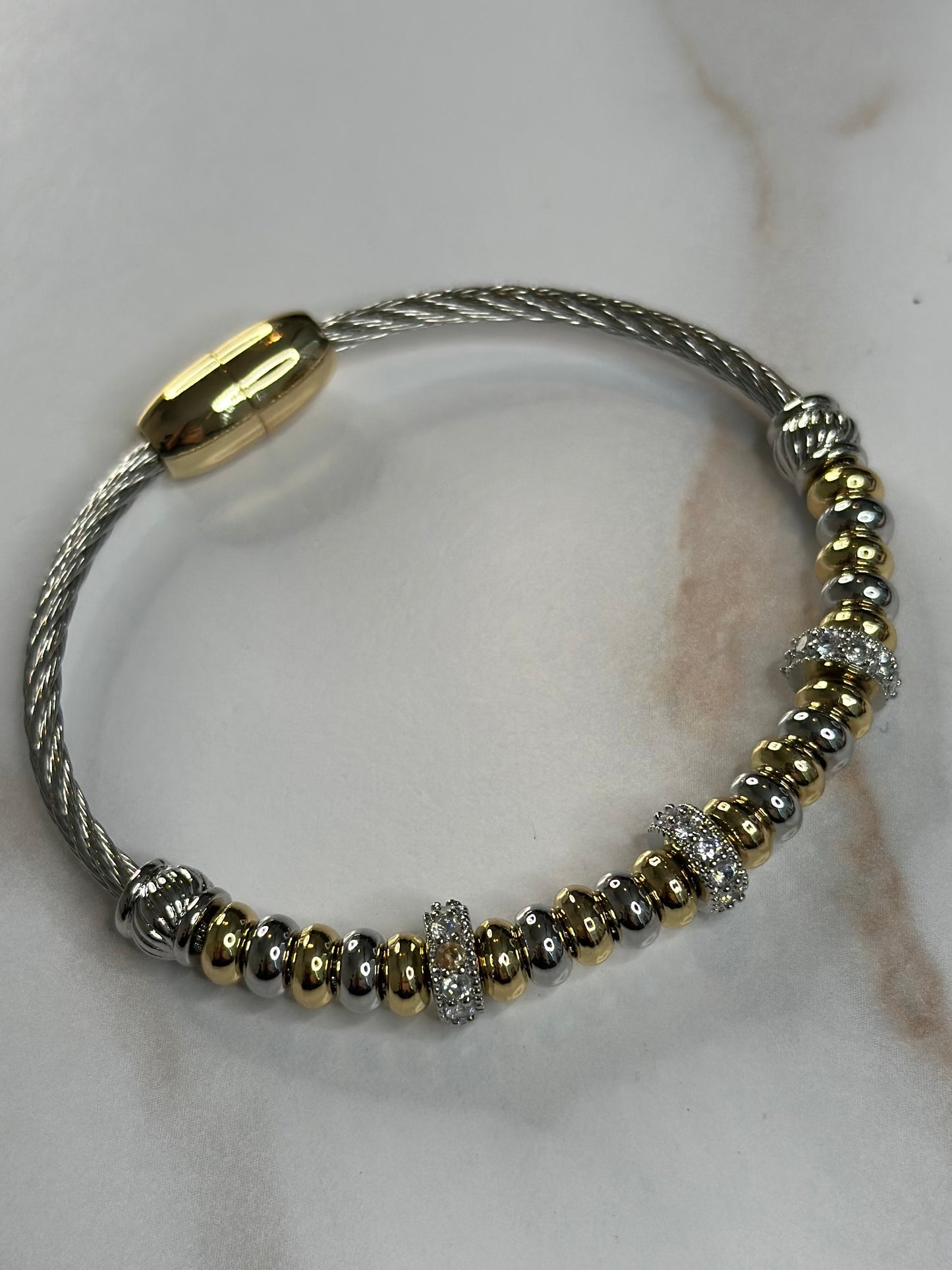 Madison 2.0 two tone bracelet
