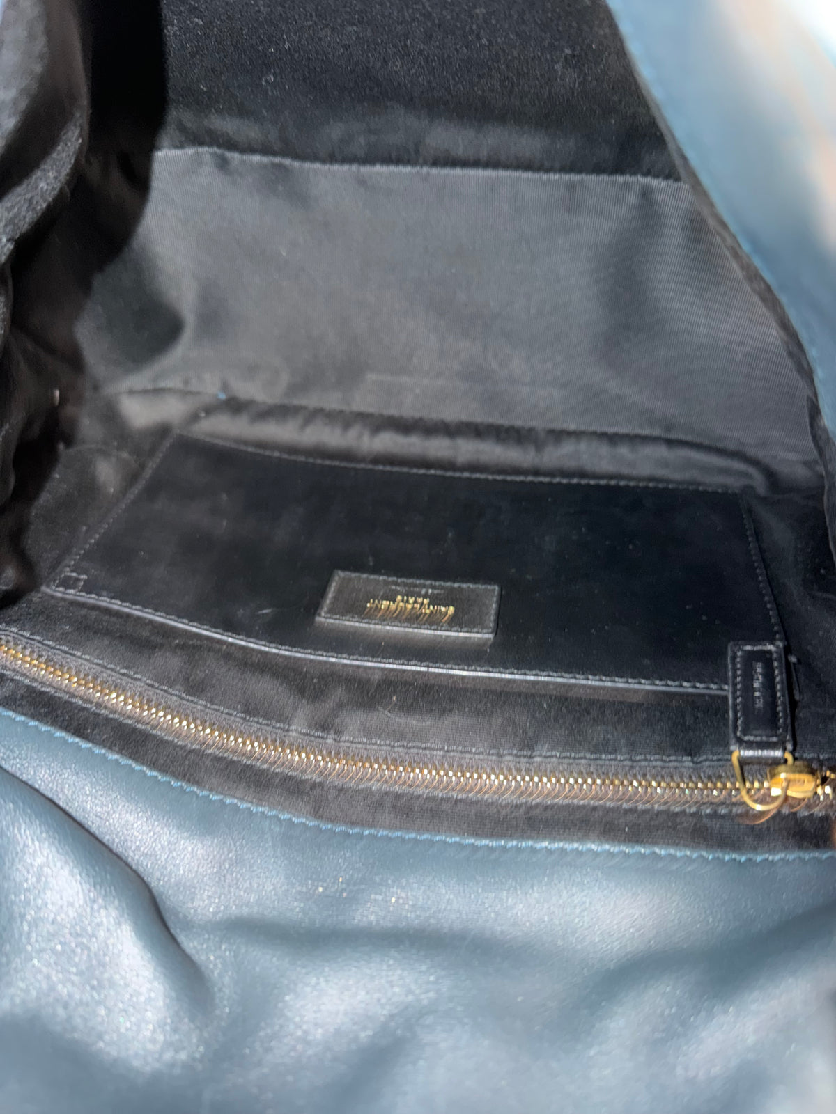 Pre-owned Saint Laurent Medium Jamie Bag Dark Ottanio leather crossbody