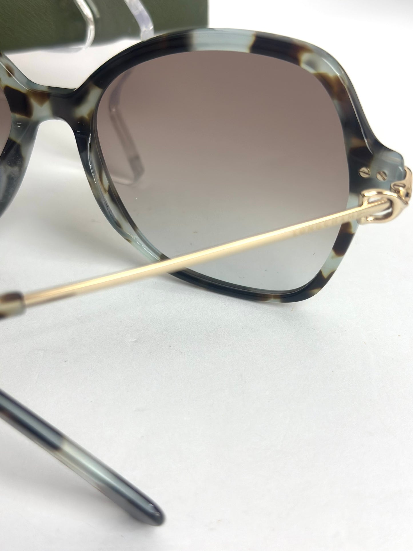 #26 Longchamp Women's Havana Aqua Sunglasses