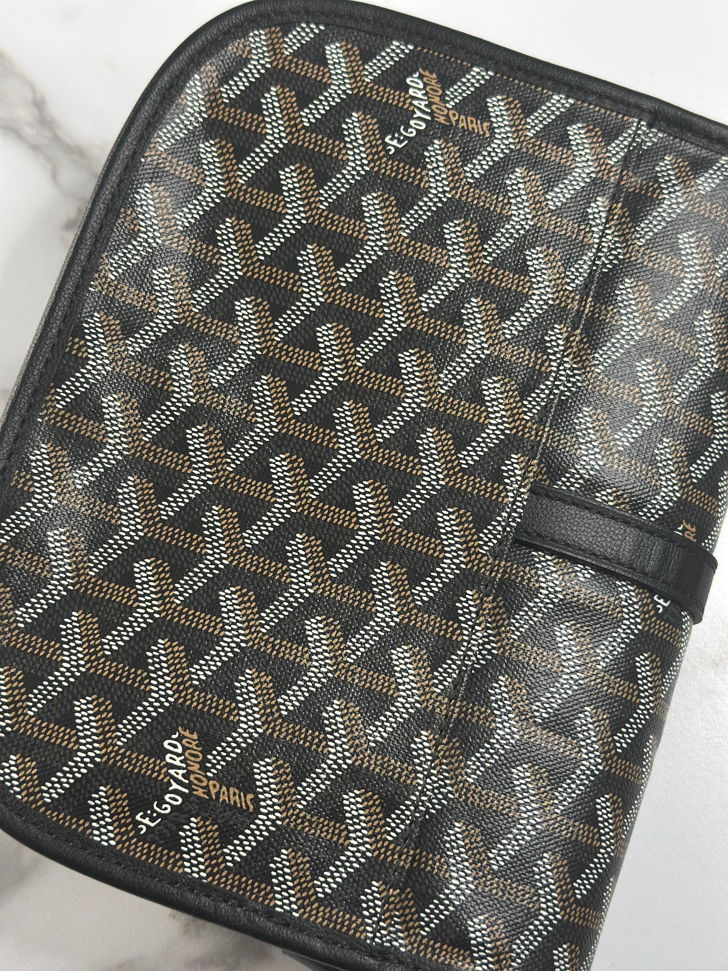 Pre-owned Goyard Black Goyardine canvas