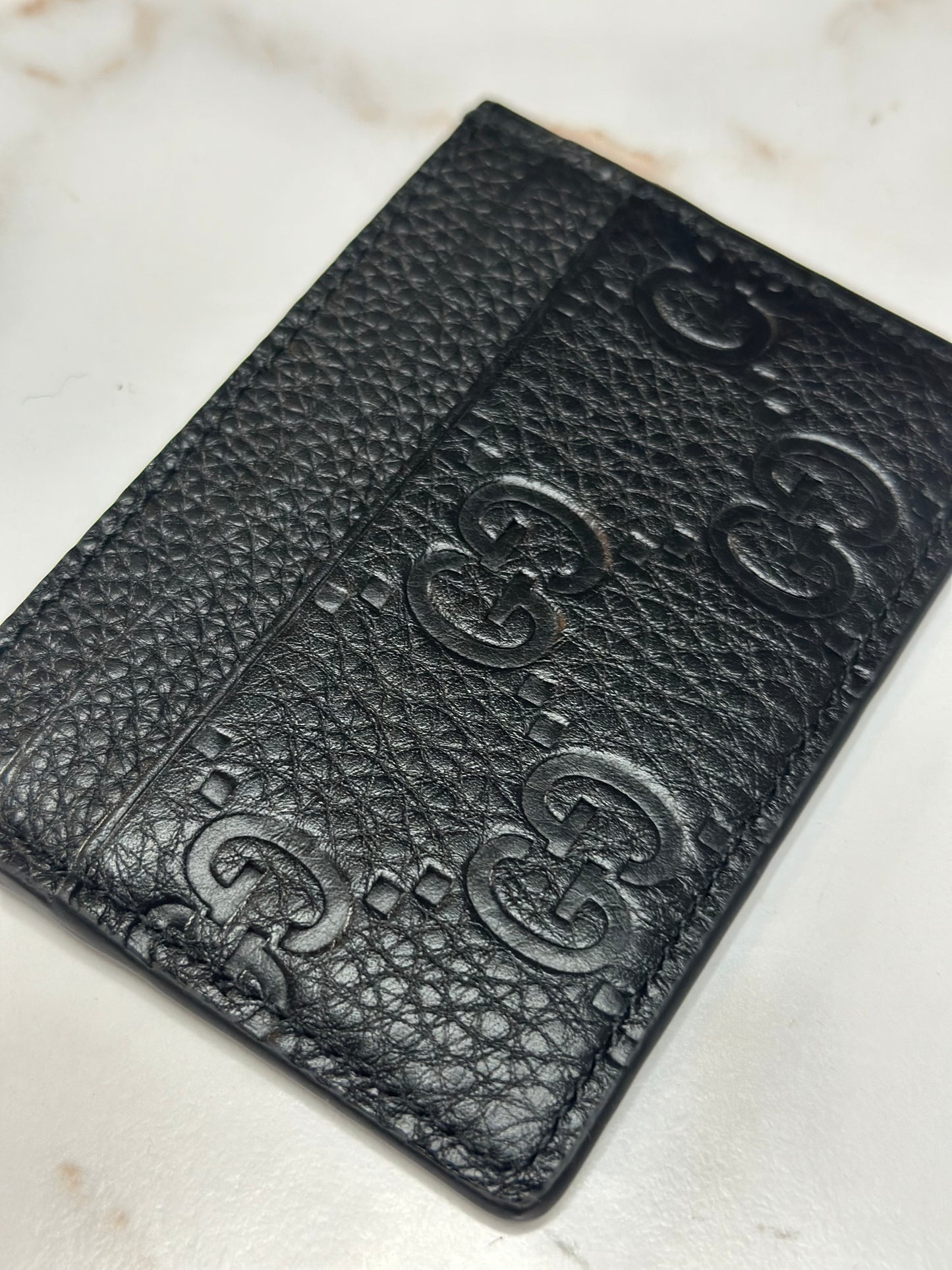 Pre-owned Gucci GG Emblem leather Cardholder