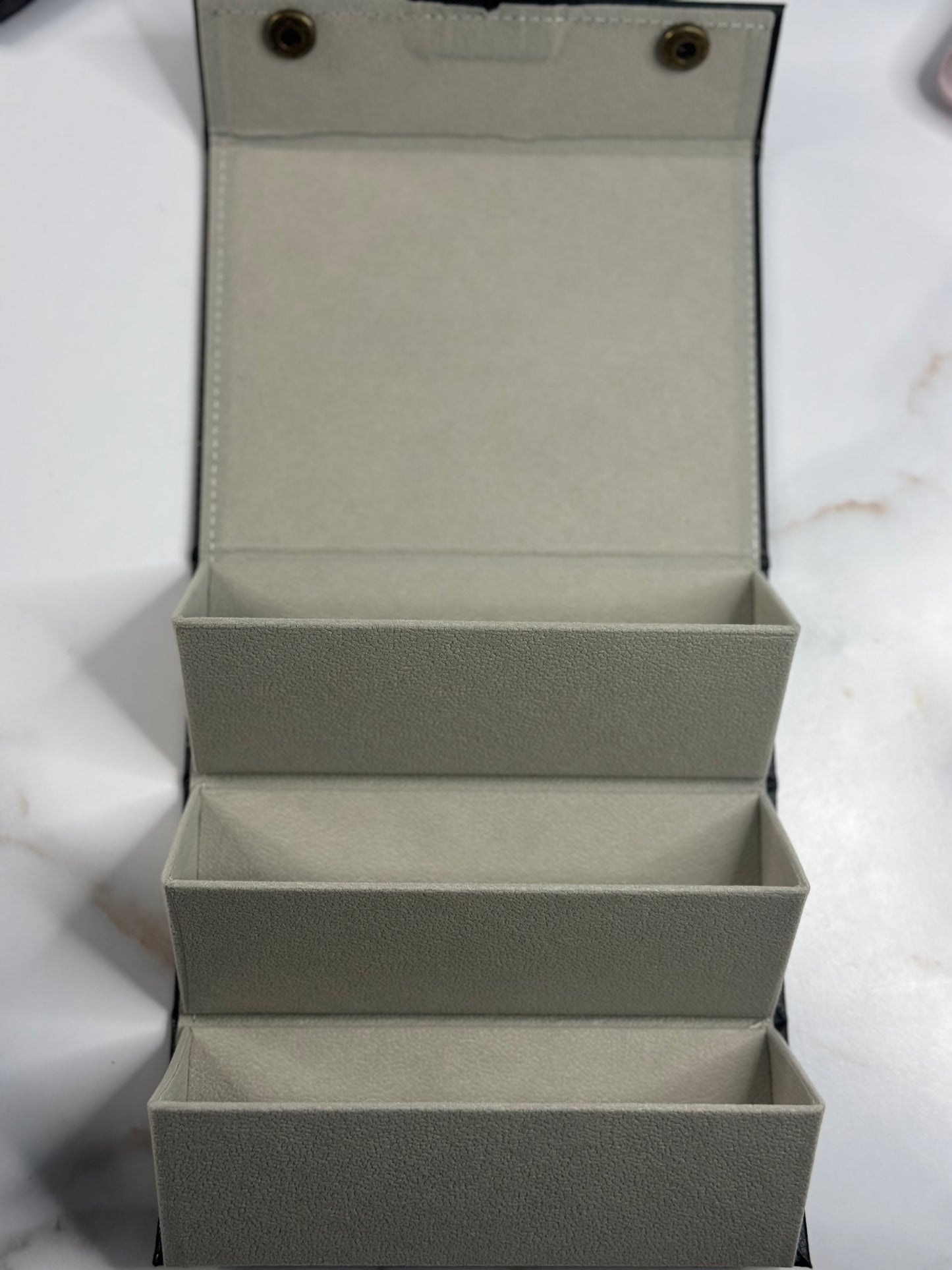 Black foldable travel sunglasses case