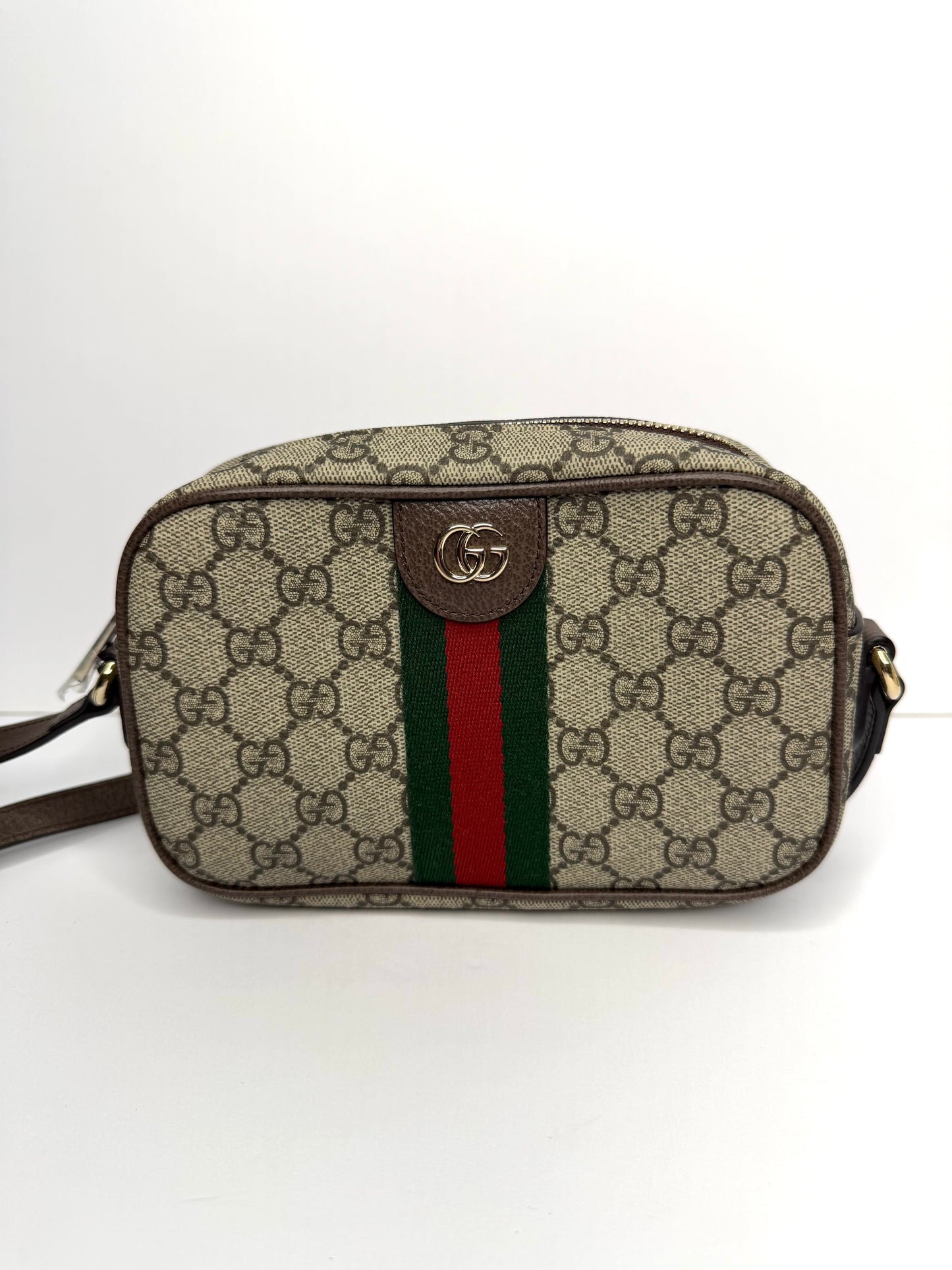 Pre-owned Gucci GG supreme canvas Ophidia Crossbody