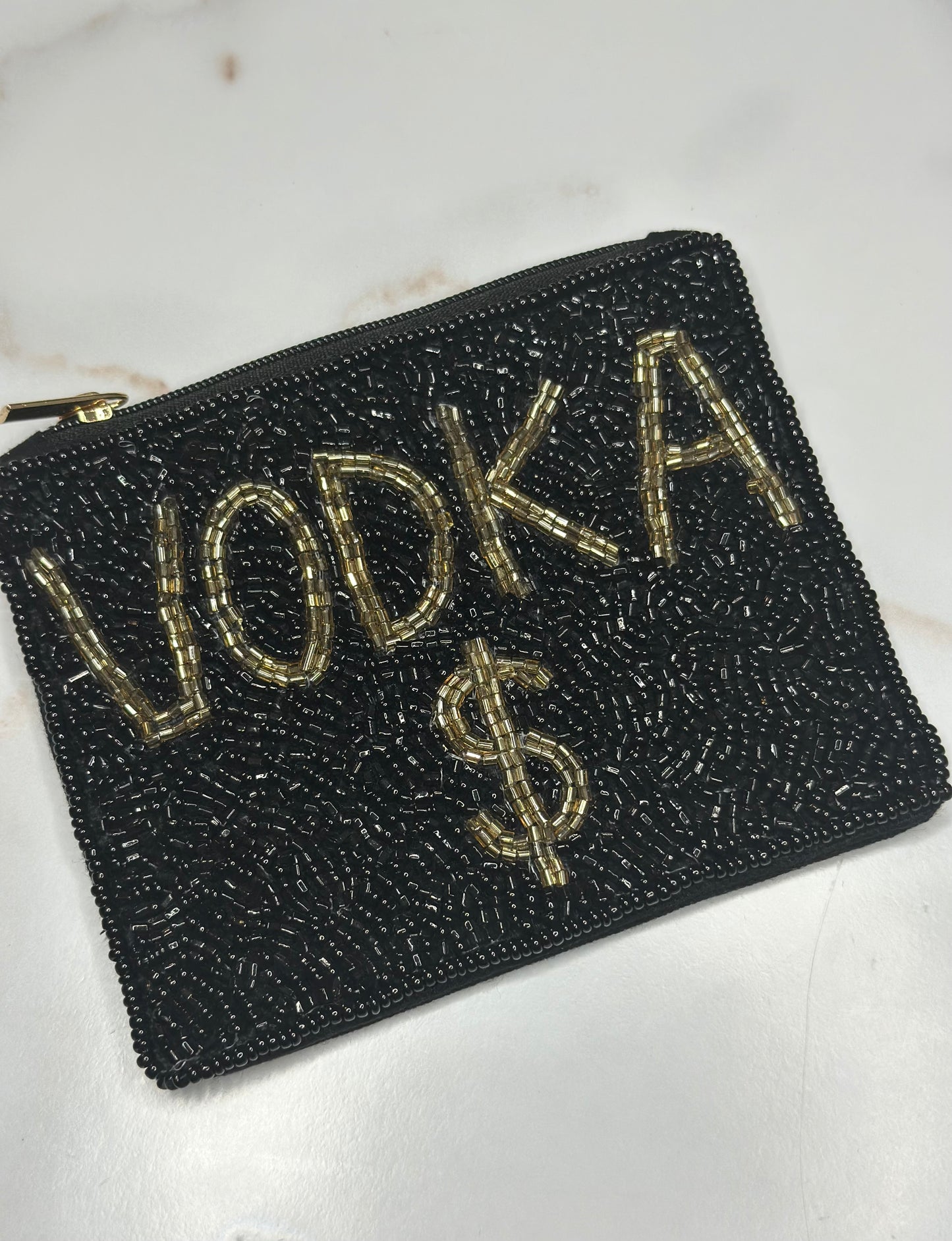 Vod $$$ beaded coin pouch