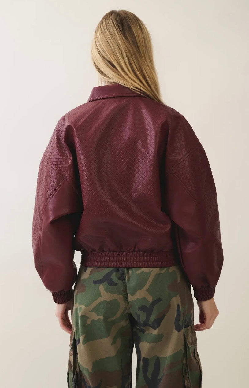The Bordeaux Bomber jacket