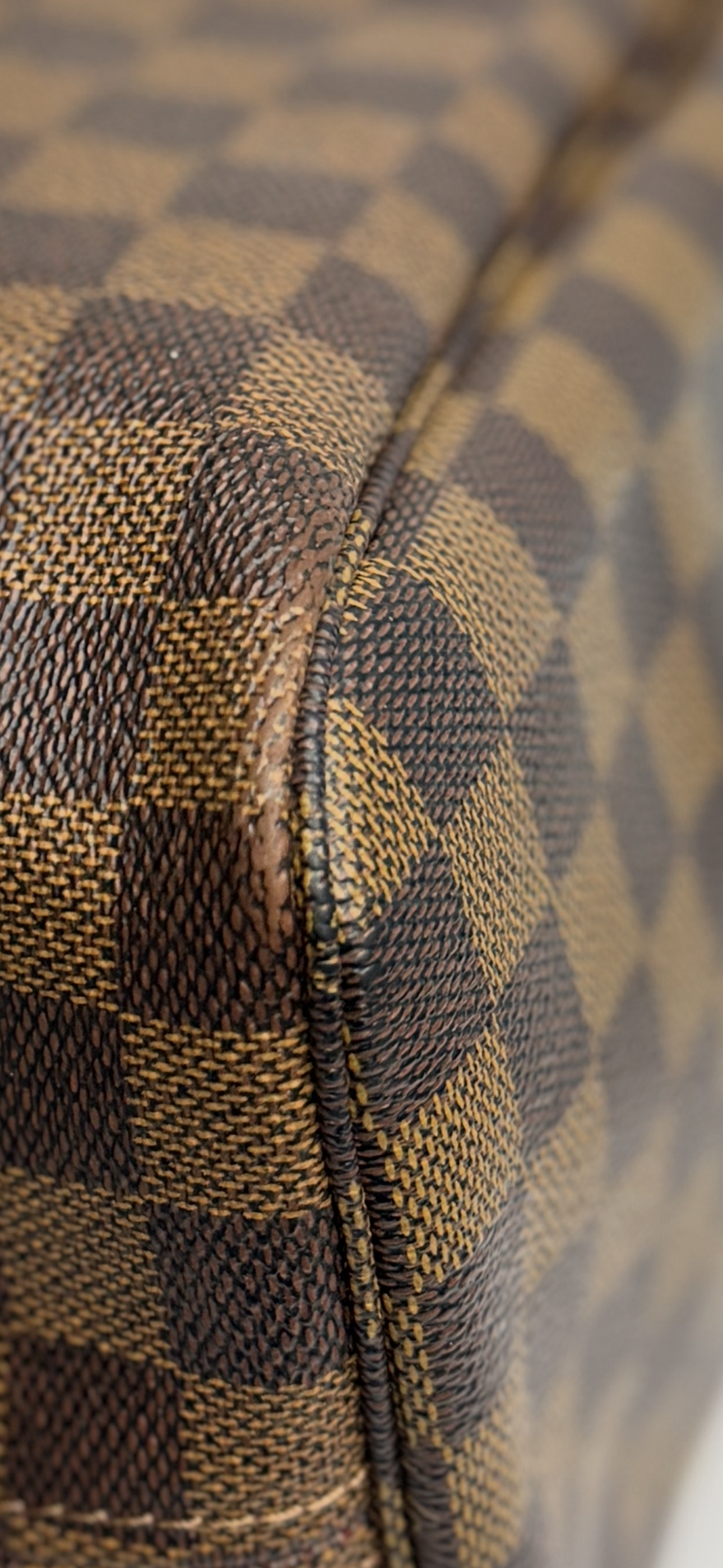 Pre-owned Louis Vuitton Damier Ebene canvas Neverfull MM tote