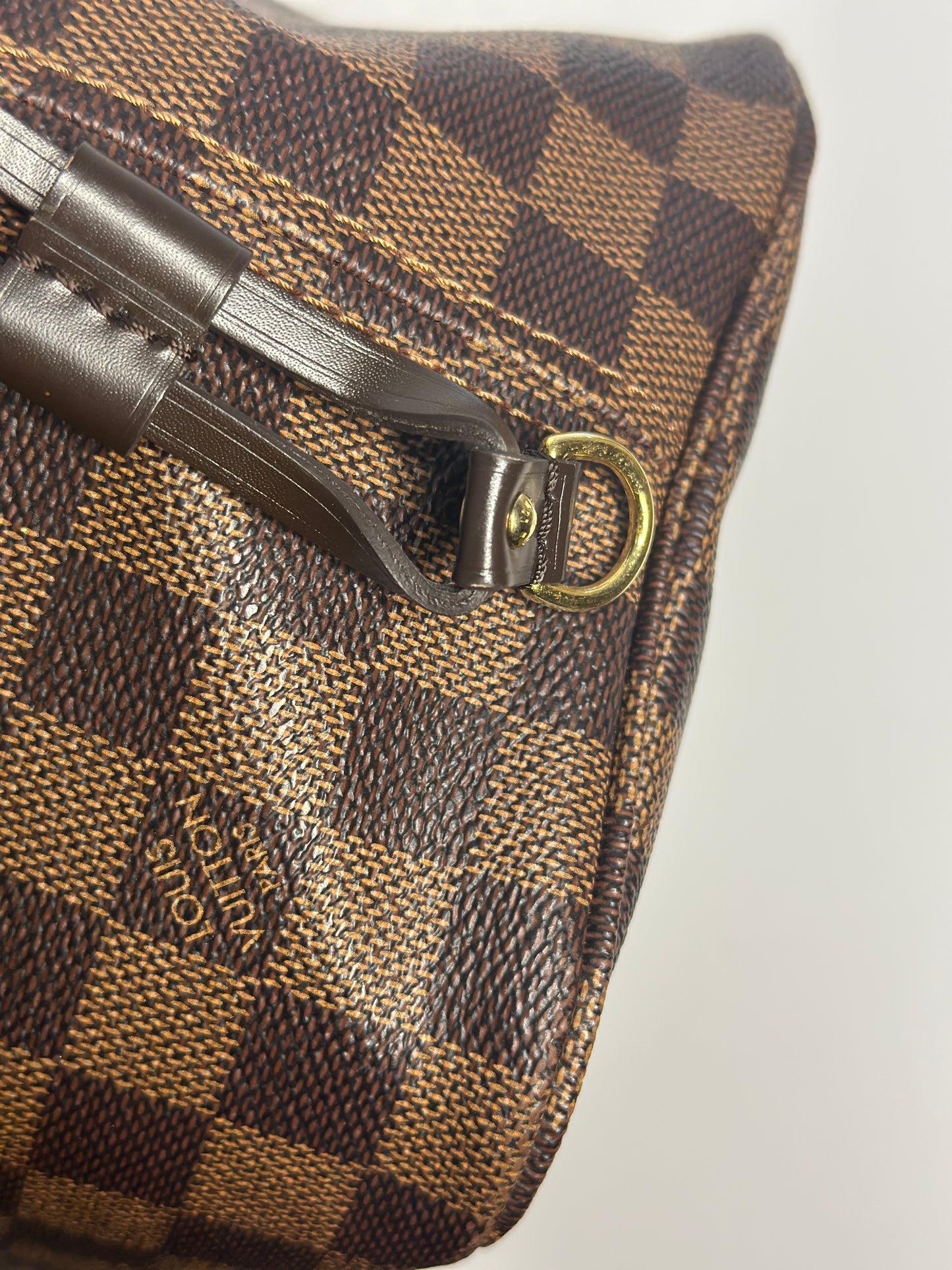 Pre-owned Louis Vuitton Damier Ebene neverfull MM tote