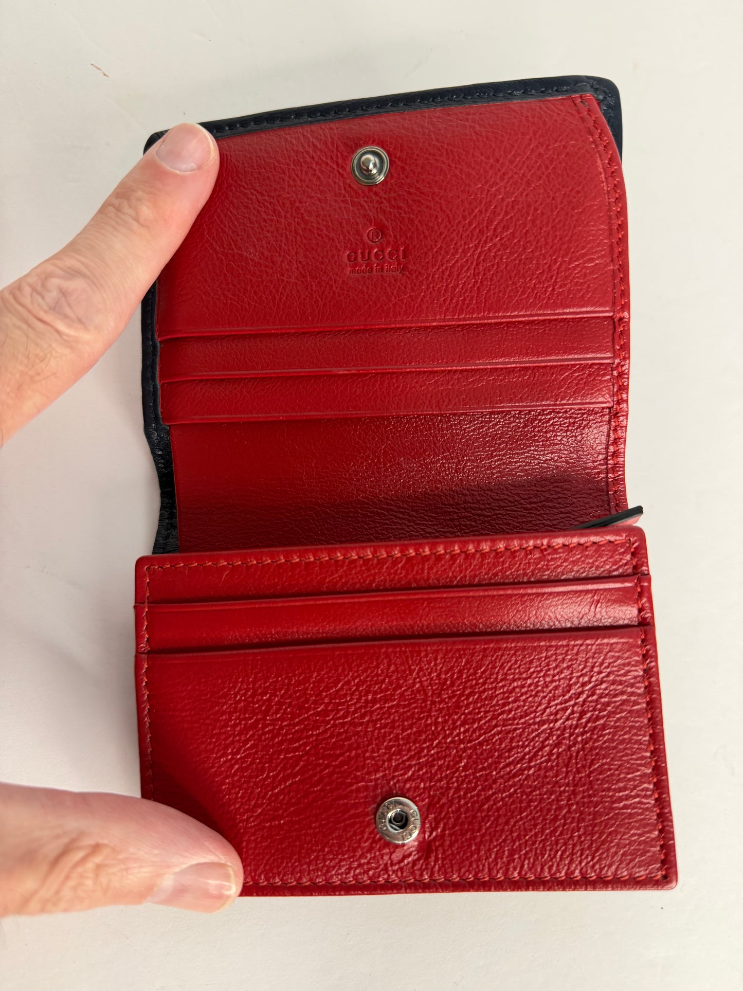 Pre-owned Gucci Multicolor canvas GG Marmont Wallet