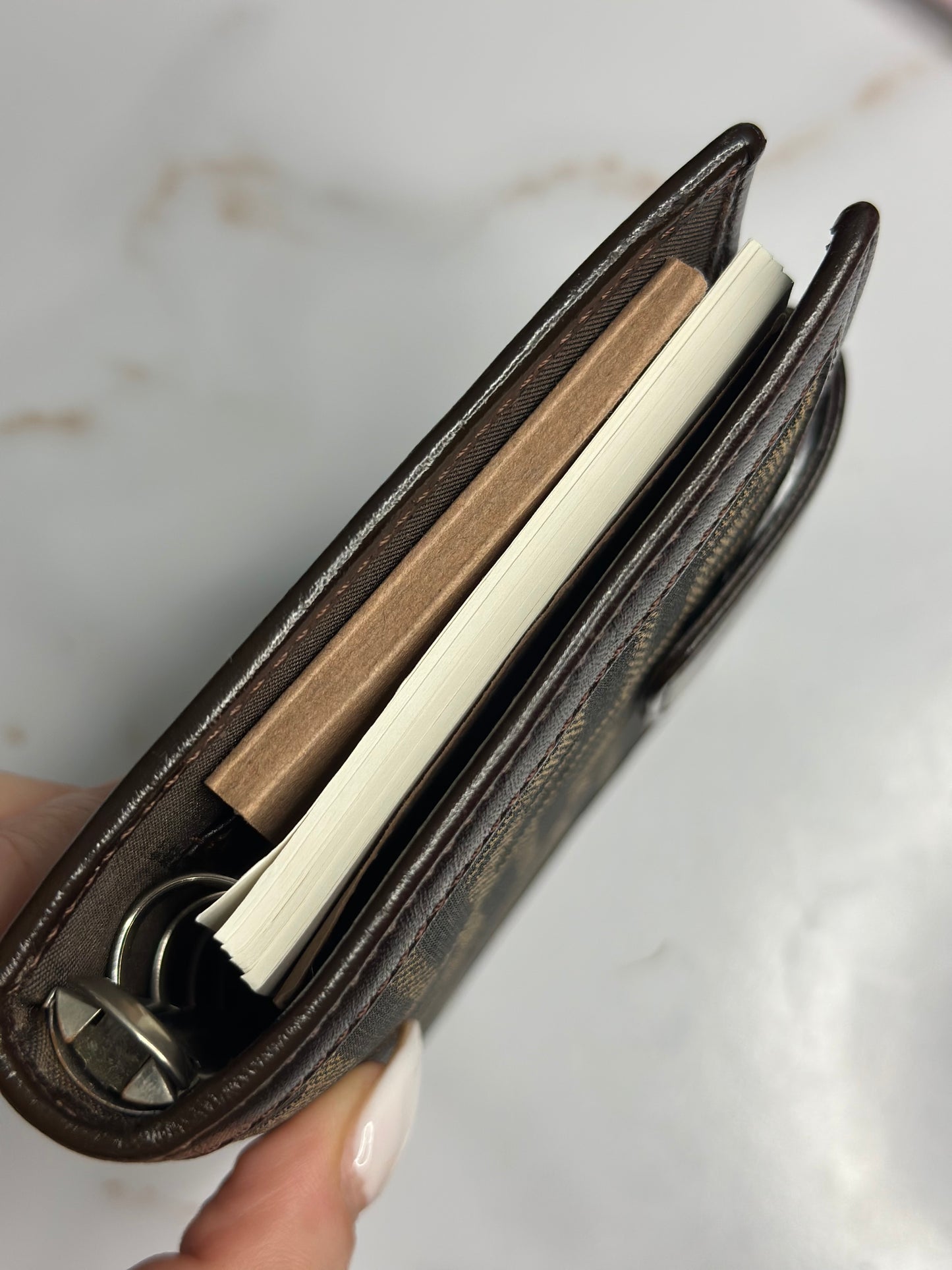 Pre-owned Fendi Zucca Monogram planner notebook cover