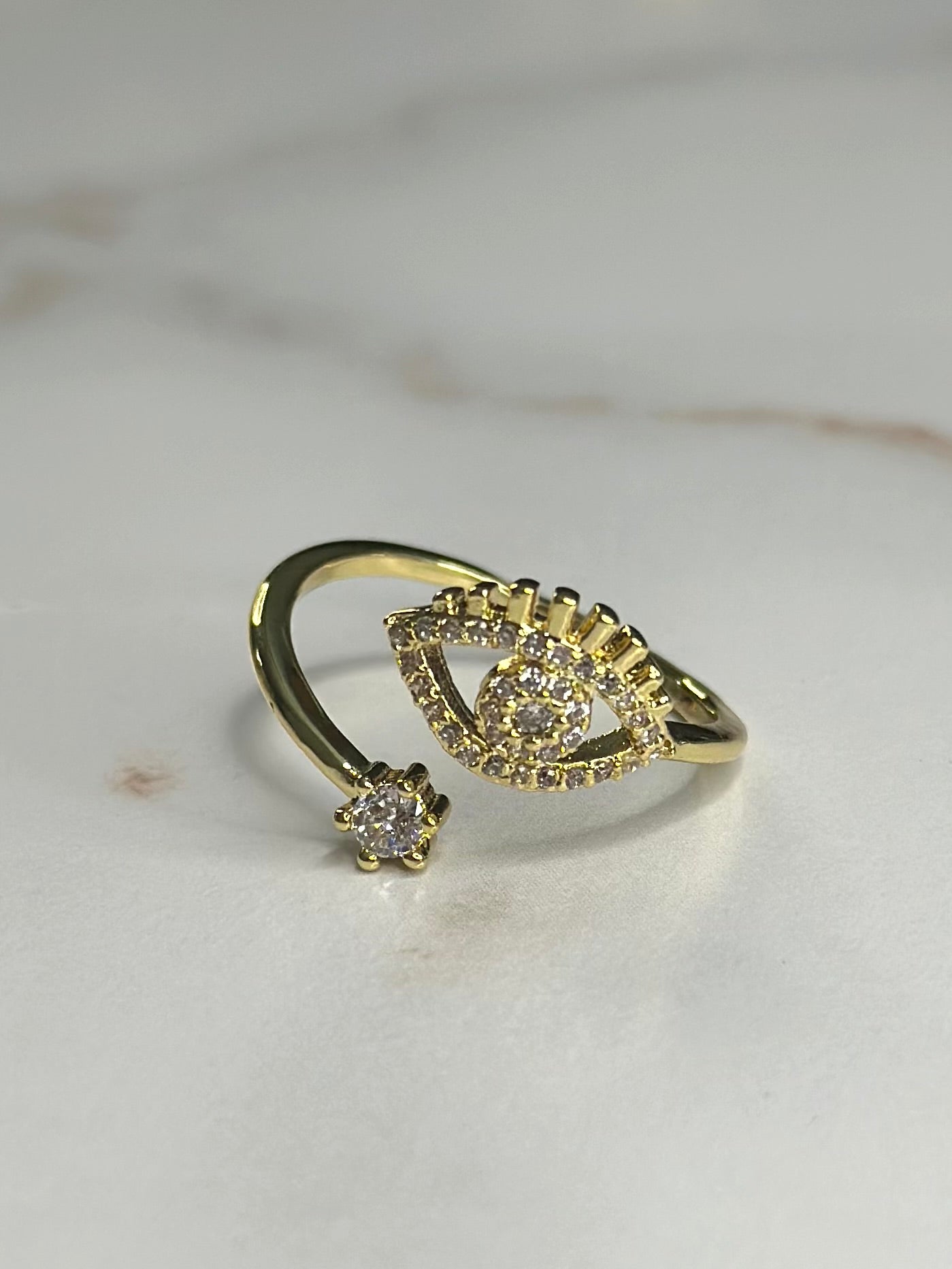 All seeing eye GLD adjustable ring