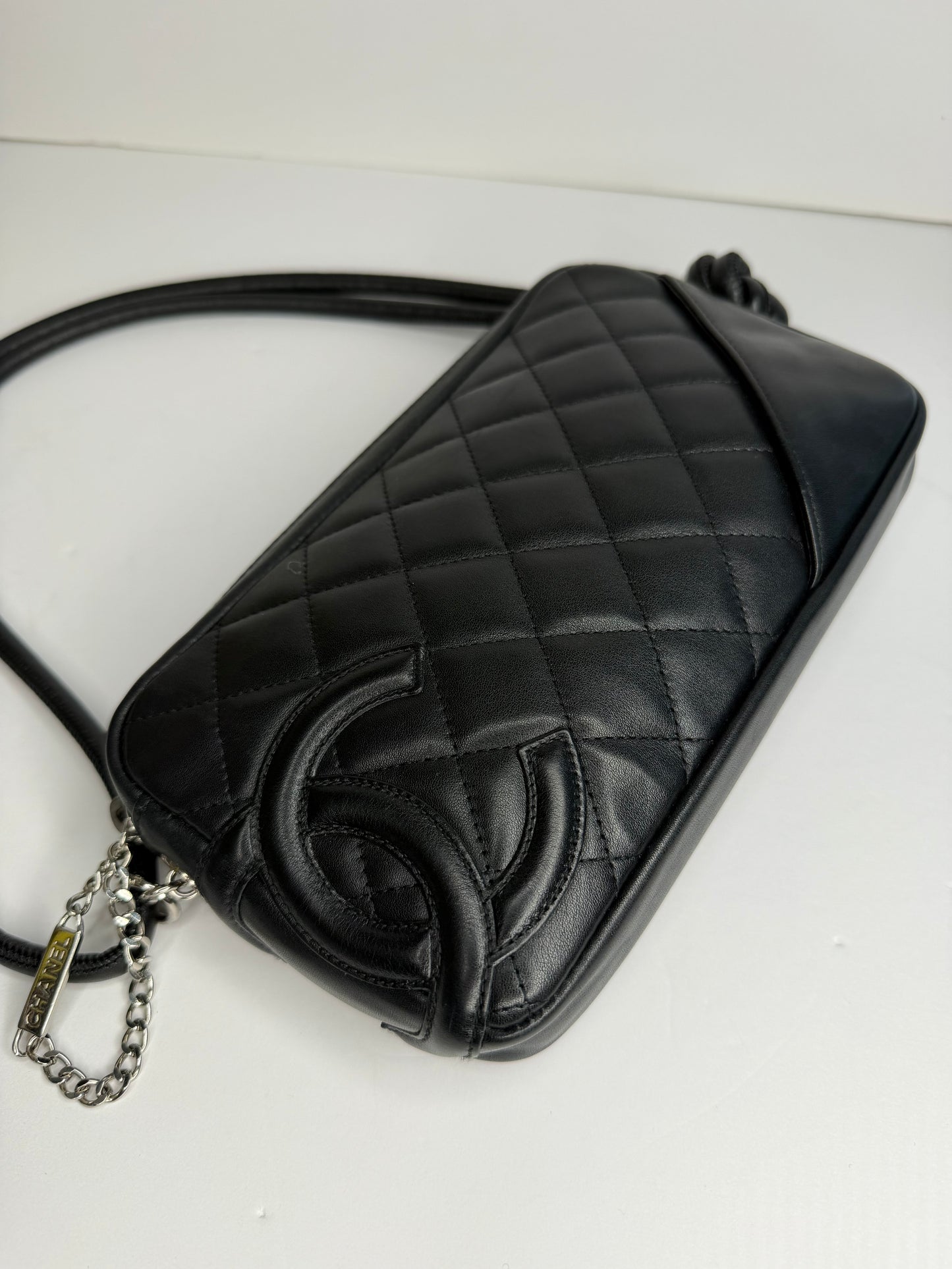 Pre-owned Chanel Calfskin Quilted Cambon Pochette shoulder bag