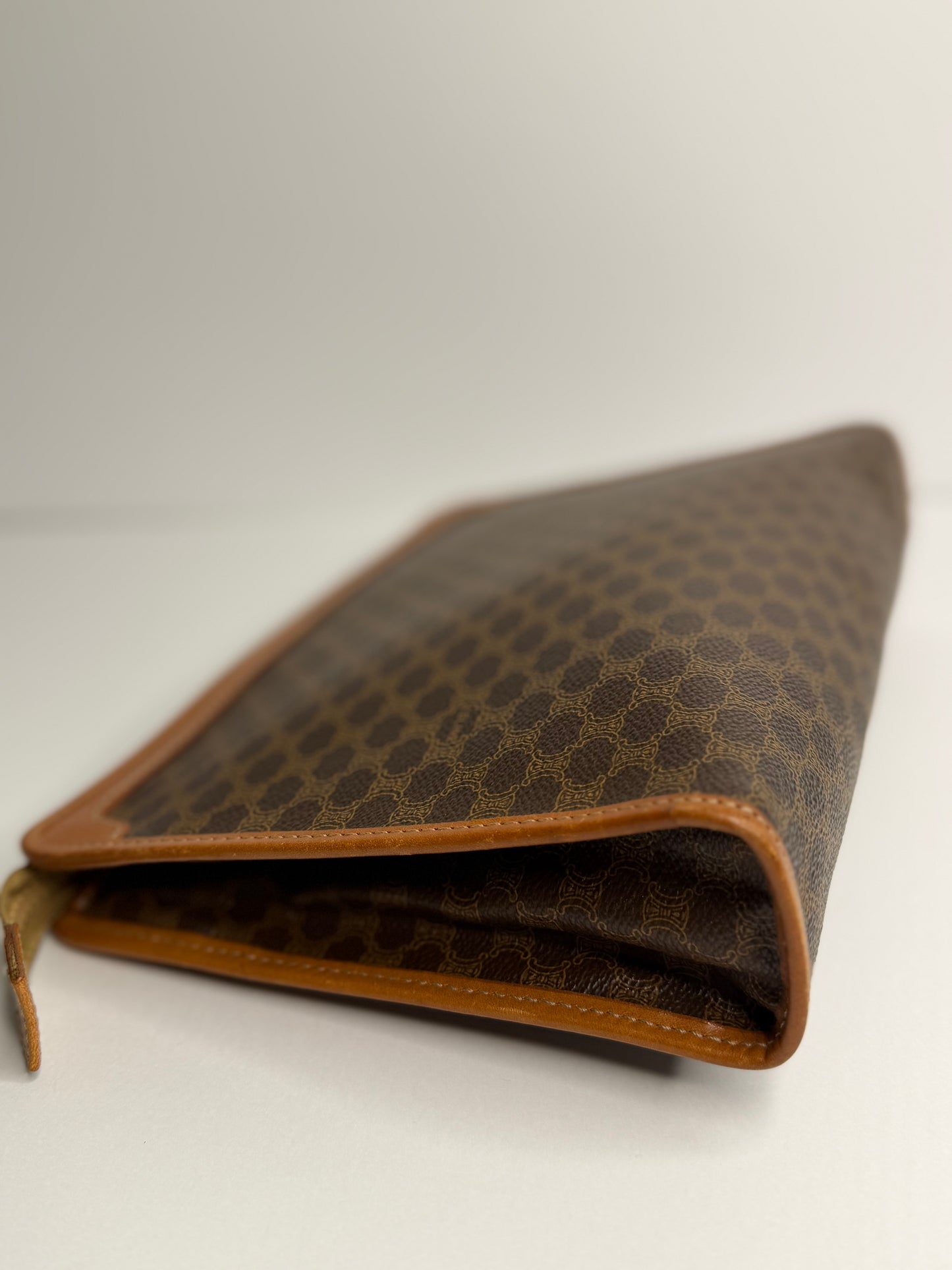 Pre-owned Celine macadam canvas toiletry pouch
