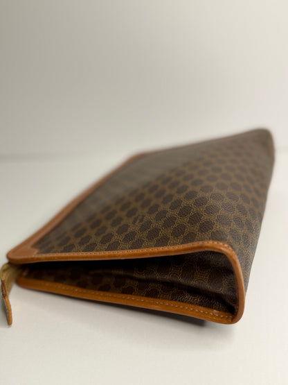 Pre-owned Celine macadam canvas toiletry pouch