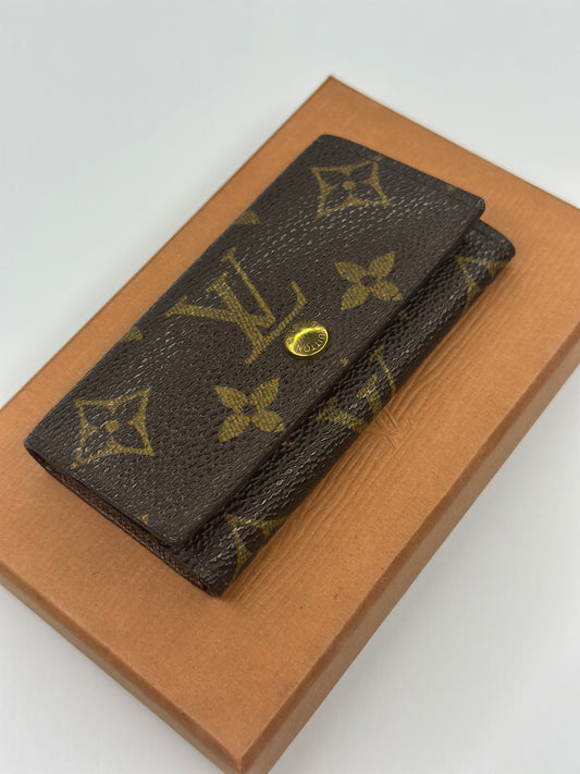 Pre-owned Louis Vuitton monogram canvas Multicles four key holder