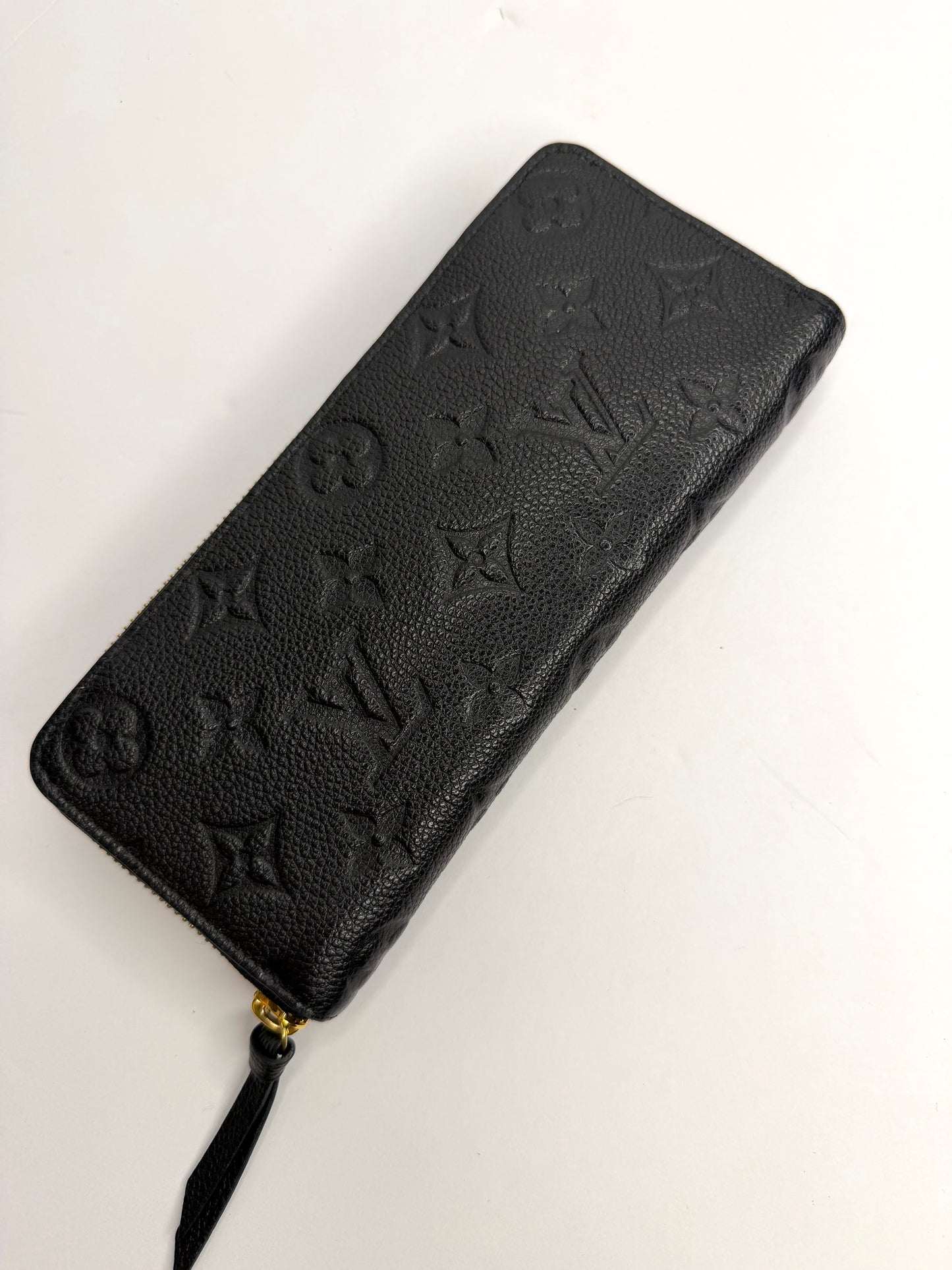 Pre-owned Louis Vuitton Black empriente leather clemence wallet