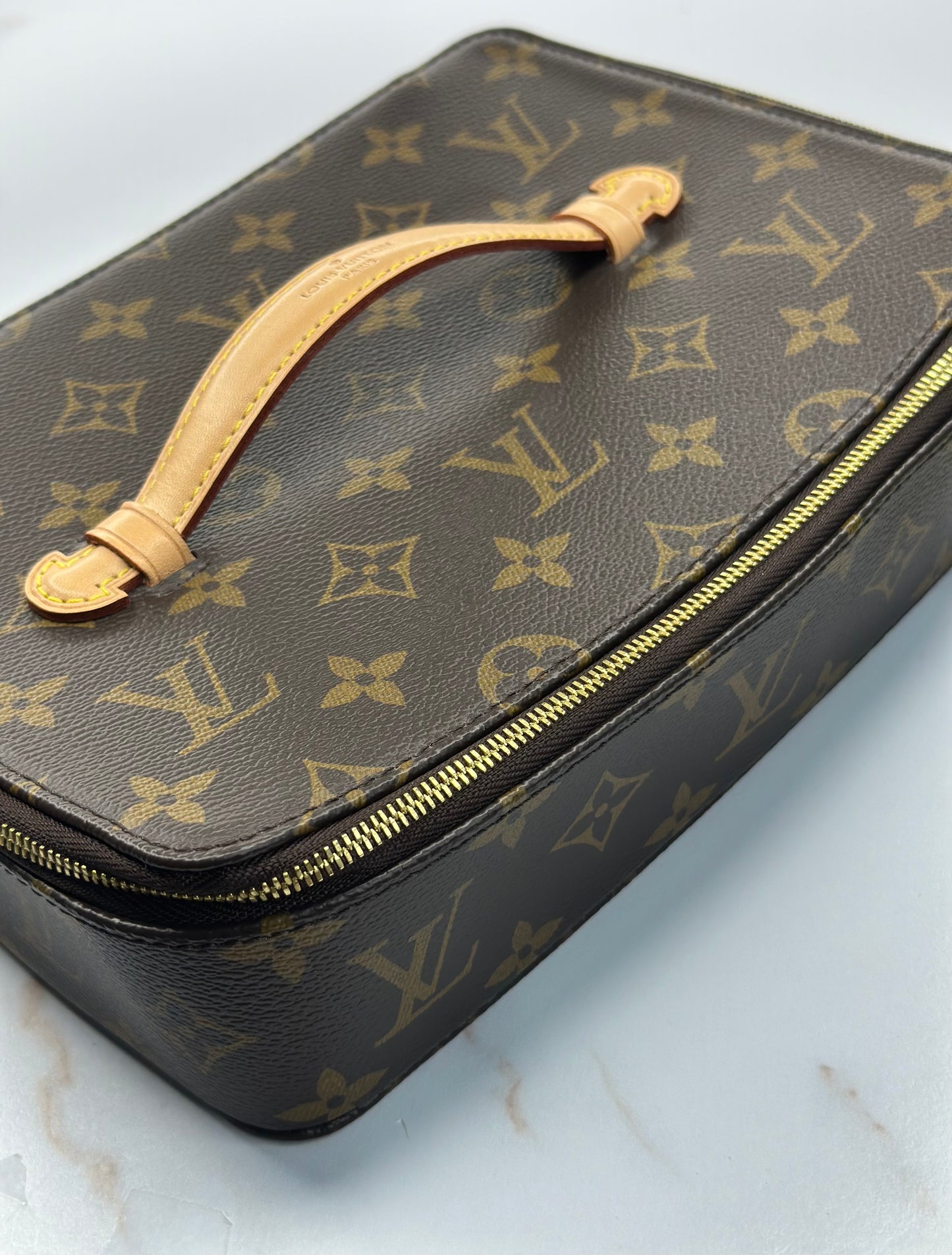 Pre-owned Louis Vuitton monogram canvas bijoux jewelry case
