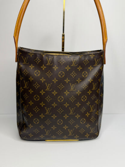 Pre-owned Louis Vuitton monogram, canvas looping GM shoulder bag