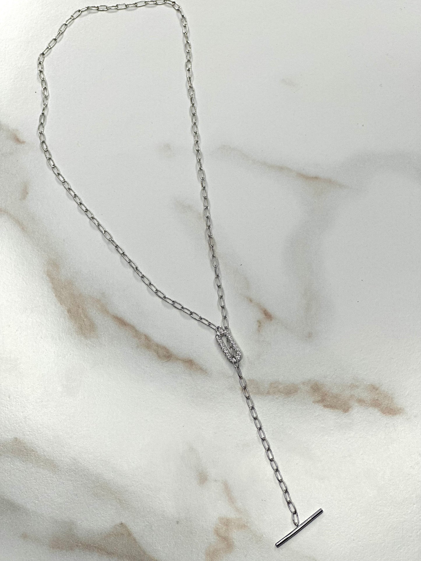 Eden silver adjustable necklace