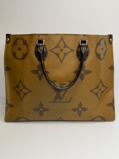 Pre-owned Louis Vuitton giant monogram on the go GM tote