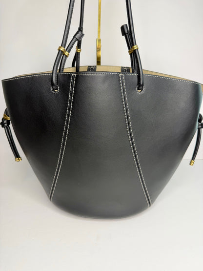 Pre-owned Tory Burch black leather Spaghetti Strap Tote