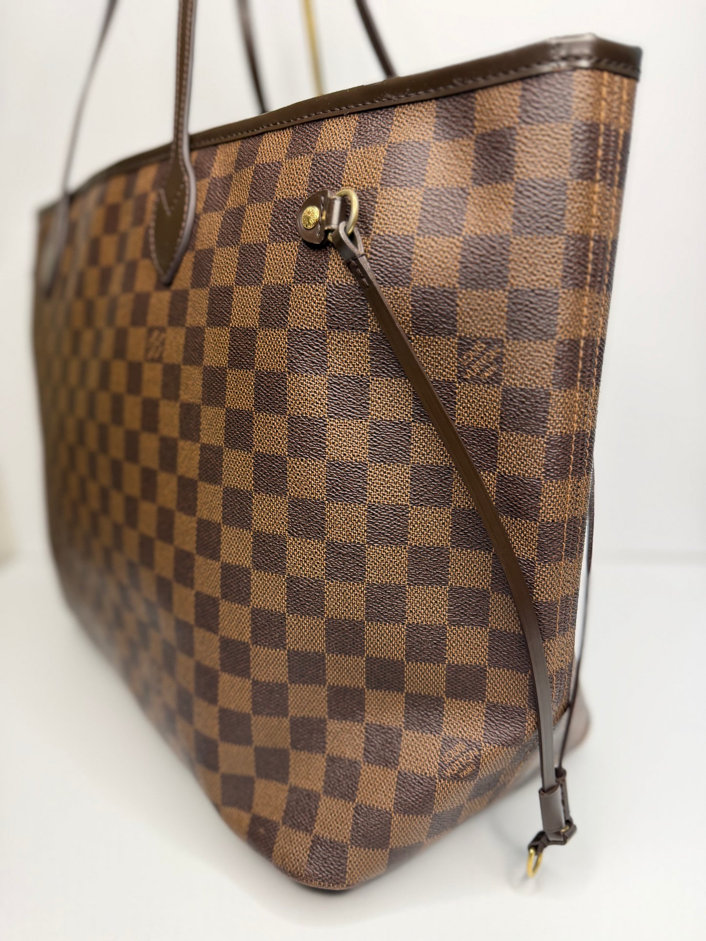Pre-owned Louis Vuitton Damier Ebene Canvas Neverfull GM Tote