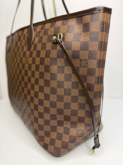 Pre-owned Louis Vuitton Damier Ebene Canvas Neverfull GM Tote