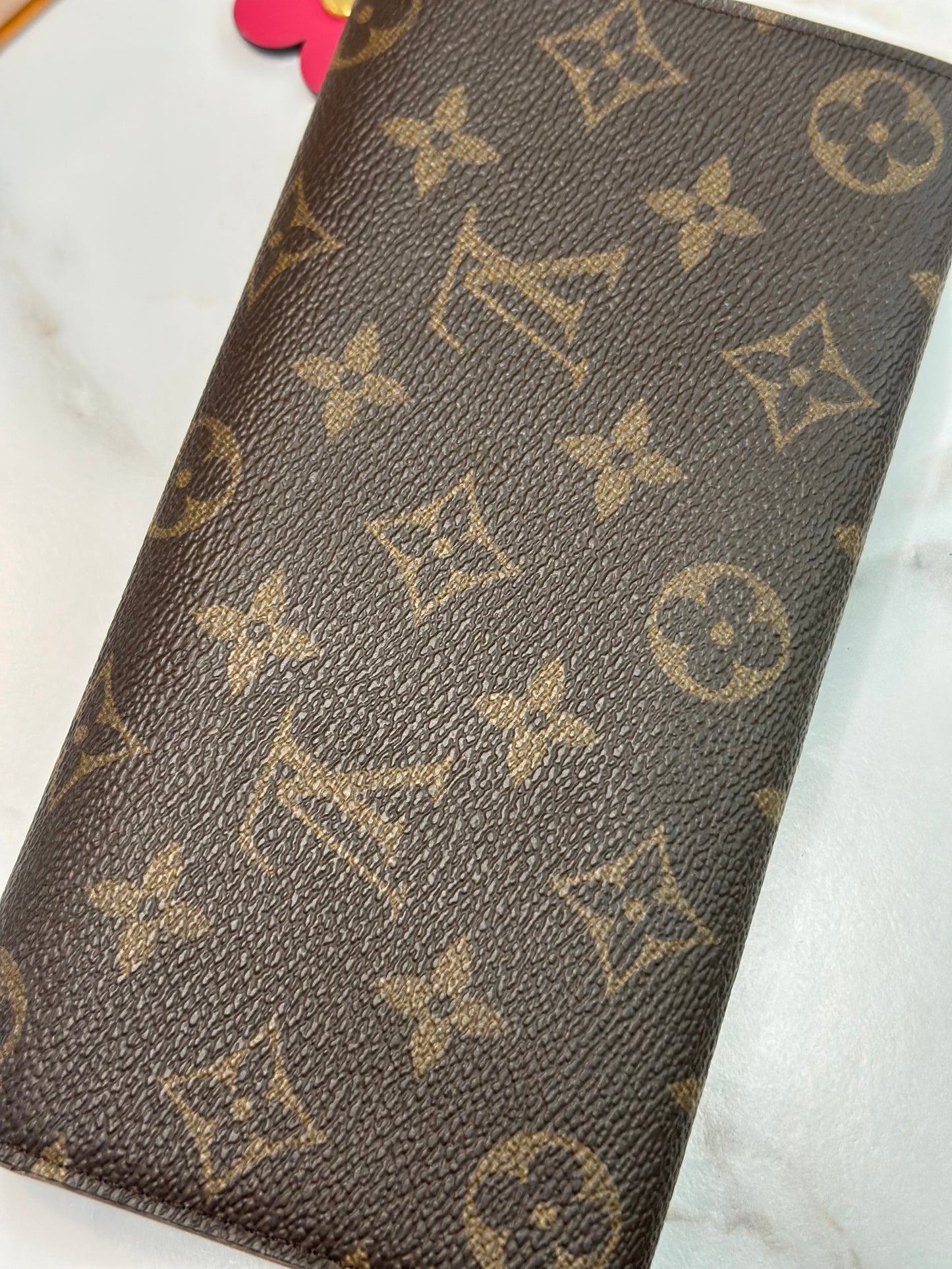 Pre-owned Louis Vuitton monogram canvas Bloom Flower Emilie Wallet