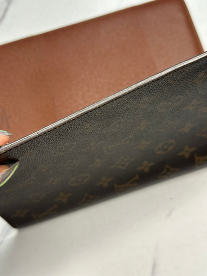 Pre-owned Louis Vuitton monogram, canvas, large desk agenda