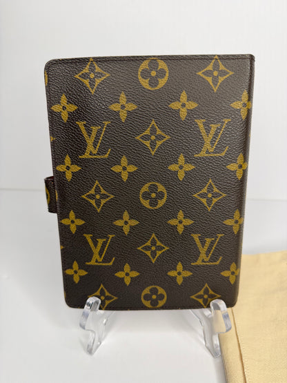 Pre-owned Louis Vuitton monogram canvas agenda MM planner