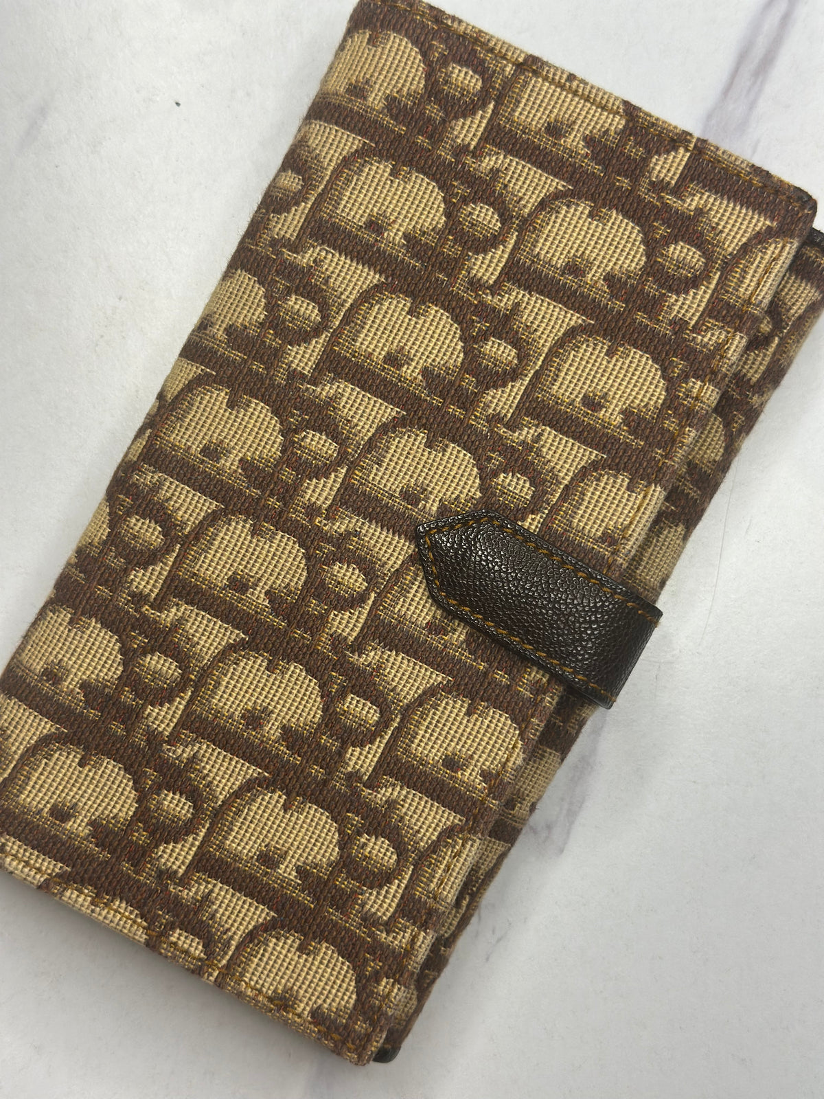 Pre-owned Dior Vintage Diorissimo brown canvas wallet