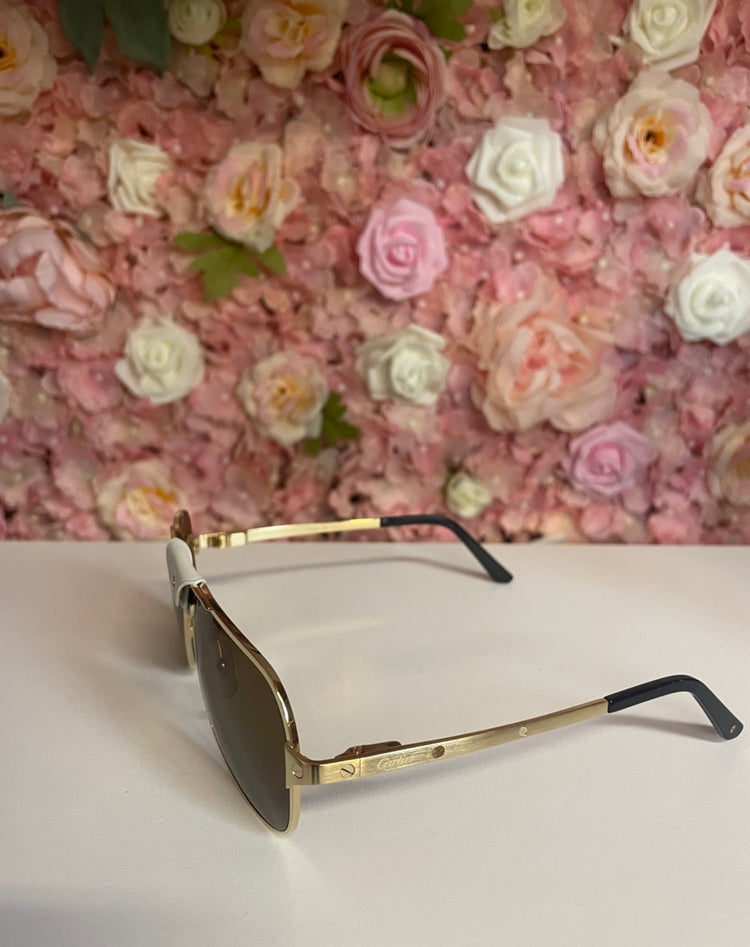 Pre-Owned SANTOS DE CARTIER SUNGLASSES