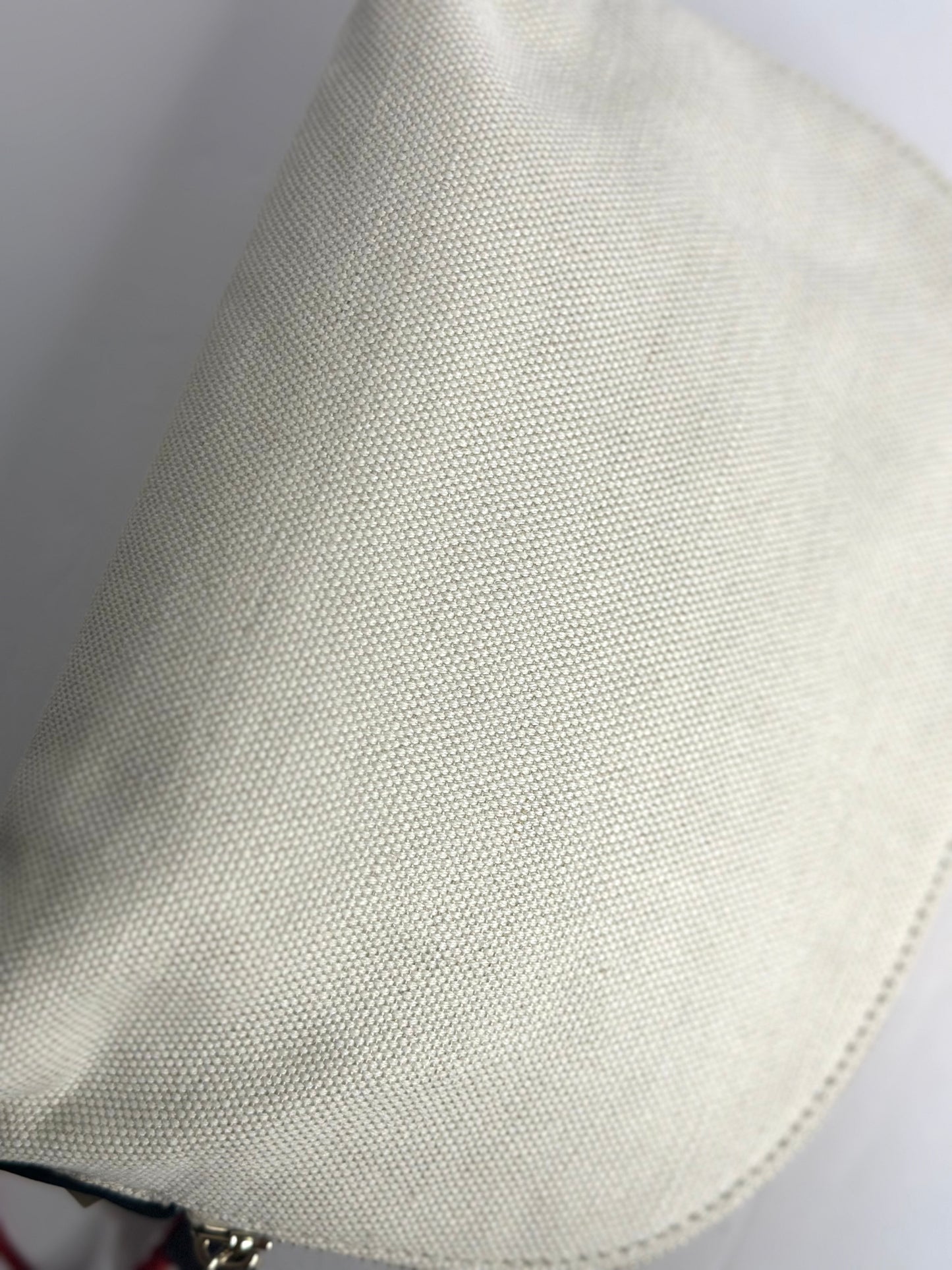Pre-owned Valentino canvas cosmetic pouch