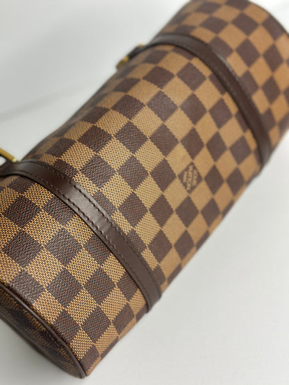 Pre-owned Louis Vuitton Damier Ebene Papillon 26 tote