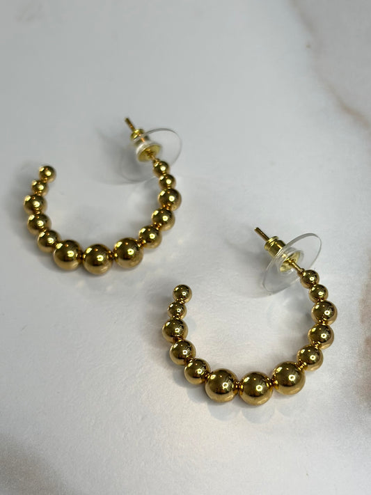 Milo Beaded Small hoops
