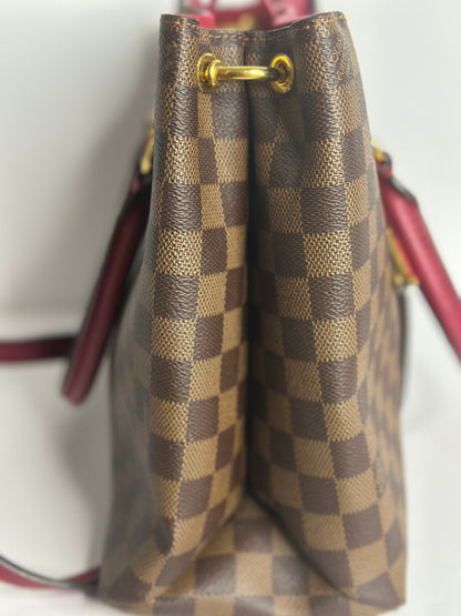 Pre-owned Louis Vuitton Riverside Damier Ebene Tote Bag Brown