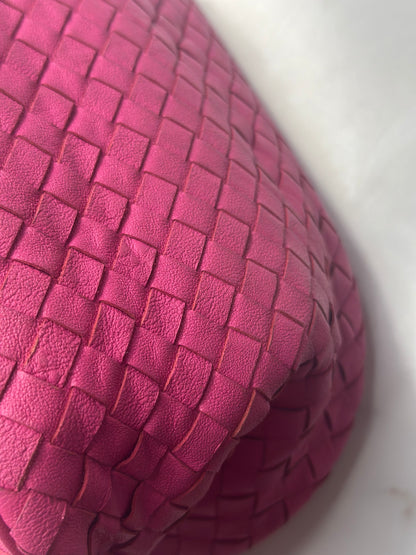 Pre-owned Bottega Veneta Intrecciato Nappa Intrecciato Small Tote Pink Small