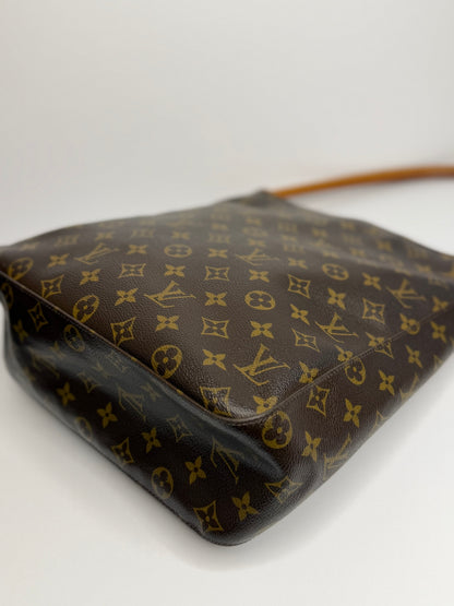Pre-owned Louis Vuitton monogram, canvas looping GM shoulder bag
