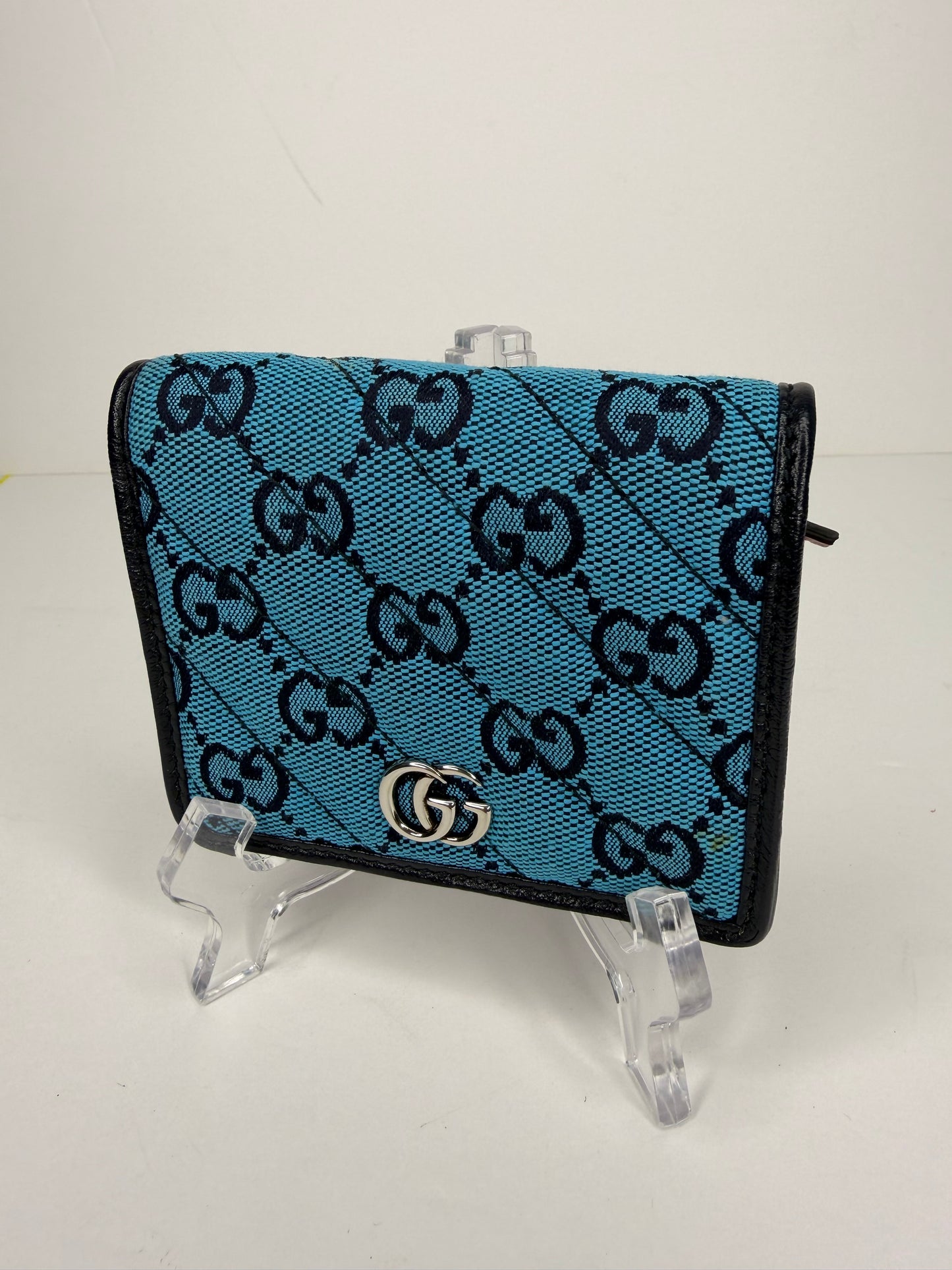 Pre-owned Gucci Multicolor canvas GG Marmont Wallet
