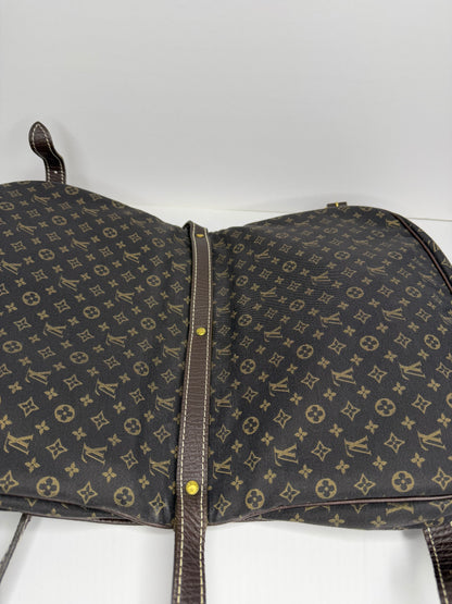 Pre-owned Louis Vuitton Monogram Mini Lin Saumur 30 crossbody