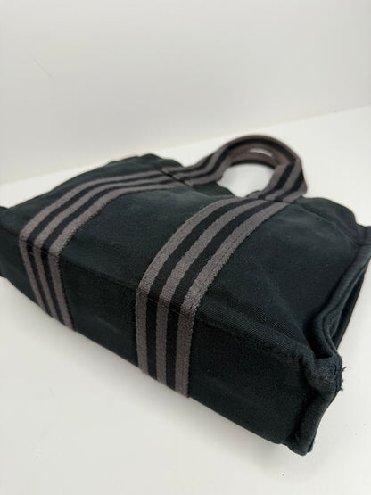 Pre-owned Hermes black canvas Toile Fourre-Tout PM