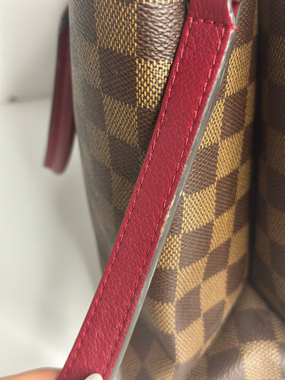 Pre-owned Louis Vuitton Riverside Damier Ebene Tote Bag Brown