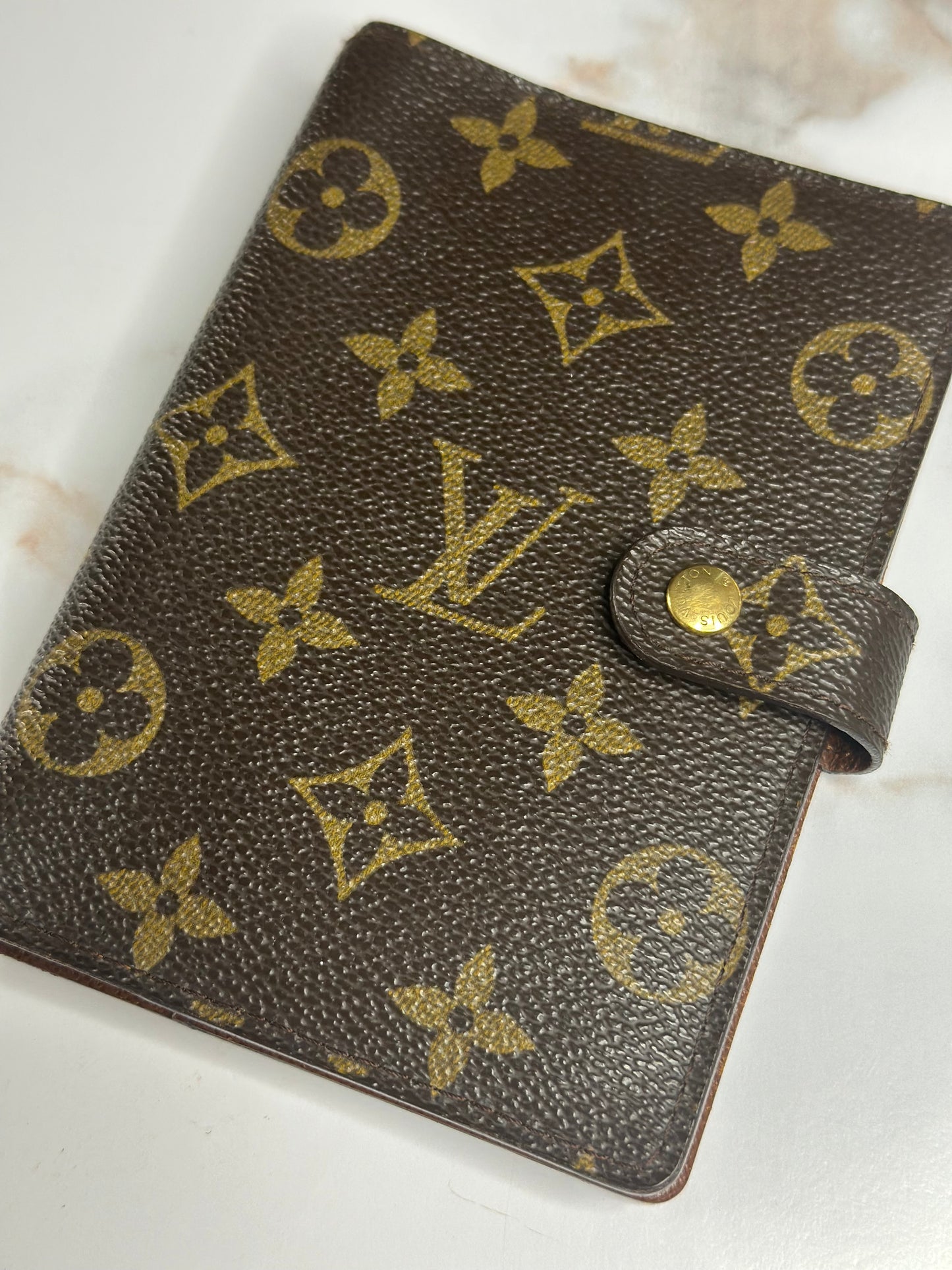 Pre-owned Louis Vuitton monogram, canvas agenda PM