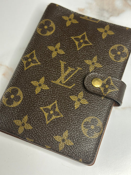 Pre-owned Louis Vuitton monogram, canvas agenda PM