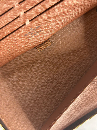 Pre-owned Louis Vuitton monogram canvas zippy organizer wallet