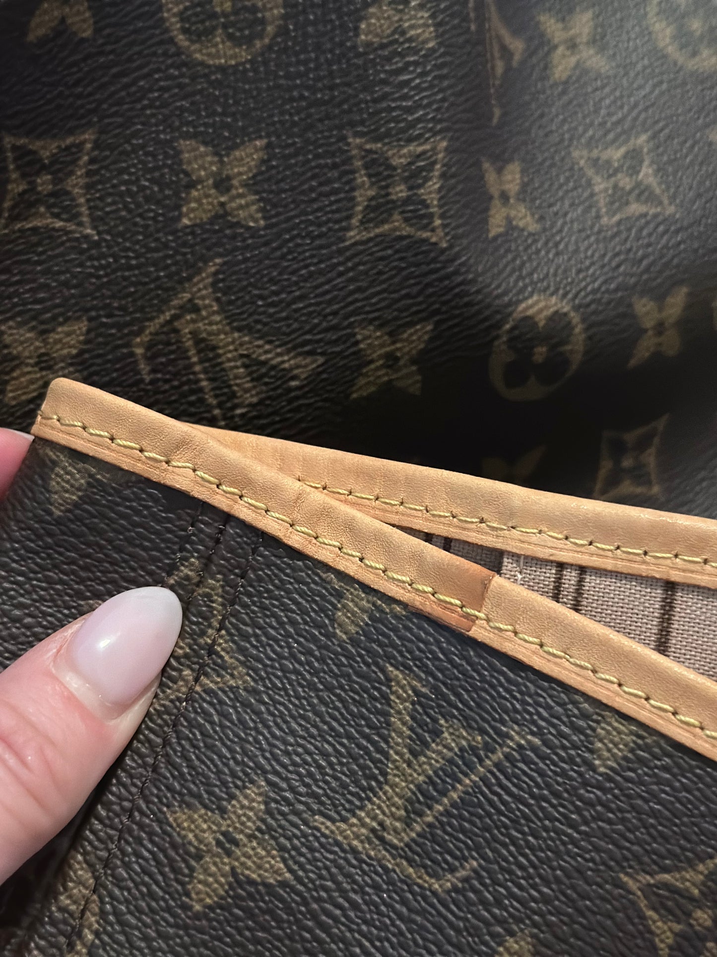 Pre-owned Louis Vuitton Mono canvas Neverfull MM tote