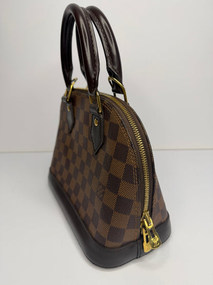 Pre-owned Louis Vuitton Damier Ebene Alma BB crossbody